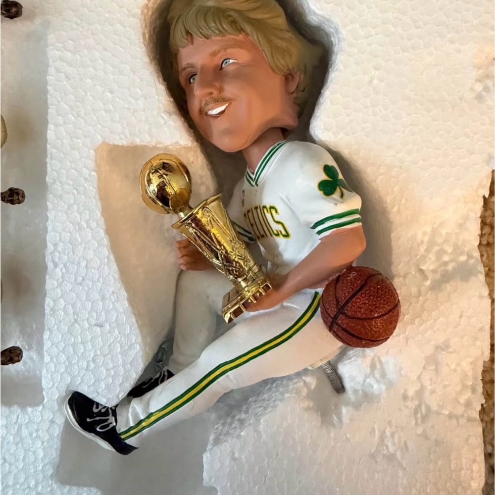 Basketball Player Bobblehead Figurine - White and Green